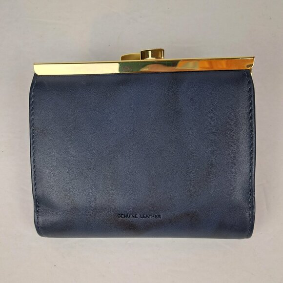 Buxton Heiress Double Cardex Bifold Wallet Navy Blue - Picture 2 of 15